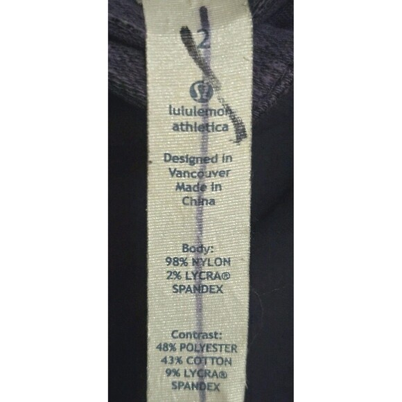 Lululemon Pedal Power Pant Women's 2 Purple Cycling Reflective Dense - Picture 3 of 8
